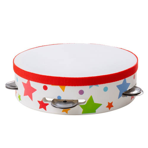 Bigjigs Toys Wooden 15cm Tambourine Kids Musical Instrument Toy 12m+