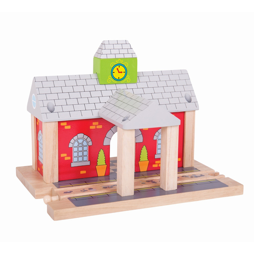 Bigjigs Rail 23cm Railway Station Wooden Toy Train Accessory 3y+