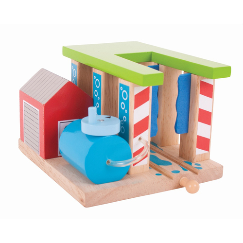 Bigjigs Rail 16cm Train Washer Kids Wooden Toy Accessory Set 3y+