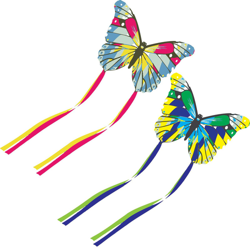 2PK Brookite Mini Butterfly Kite Kids Outdoor 40cm Flying Toy - Assorted 3y+