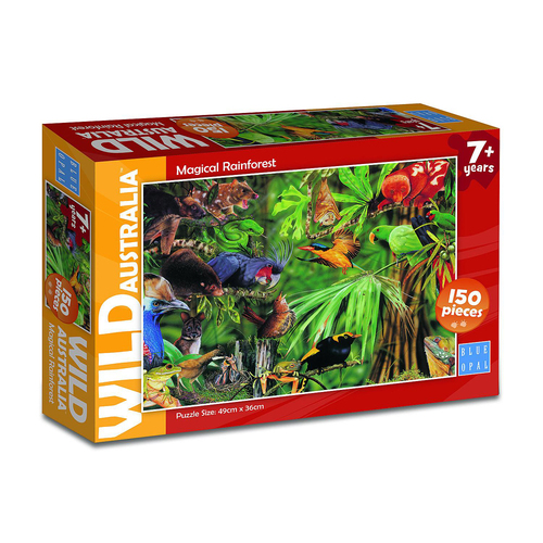 150pc Blue Opal Wild Aust Magical Rainforest Jigsaw Puzzle Toy 7+