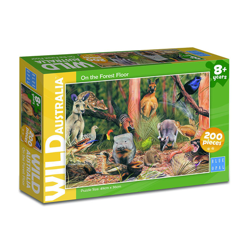 200pc Blue Opal Wild Aust On the Forest Floor Jigsaw Puzzle Toy 8+