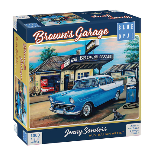 1000pc Blue Opal Browns Garage Adults Jigsaw Puzzle Toy 12+