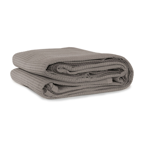 Jason Commercial King Bed Cotton Waffle Blanket 255x265cm Latte