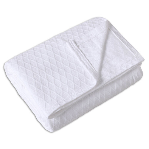 Onkaparinga Heirloom Bamboo Cotton Blanket SB/DB White