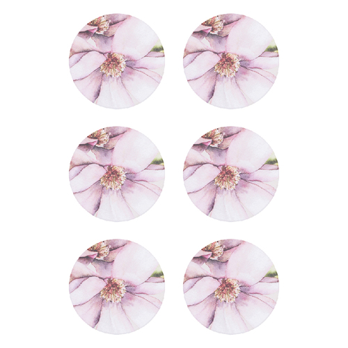 6PK Splosh Blossom Flower Bloom 10cm Ceramic Coaster Drink Mat Round