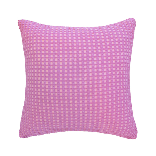 Bambury Waffle Fabric Dora Square Cushion 50x50cm Orchid