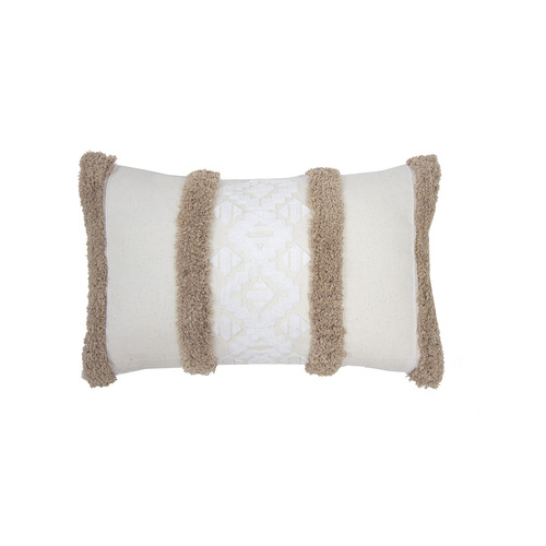 Bambury Home Decor Decorative Sedona Rectangle Cushion Cappuccino