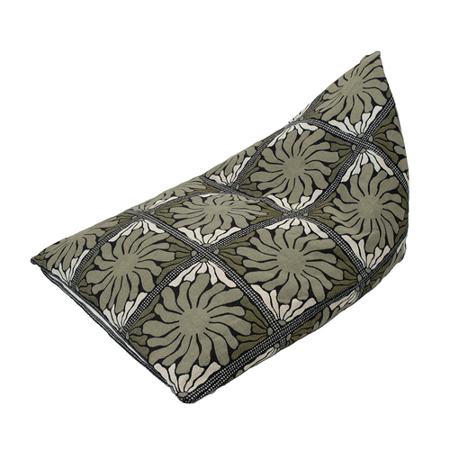 Bambury Zinnia Polyester/Cotton Bean Bag 145x105cm Moss