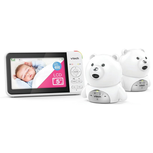 VTech Full Colour Baby Video & Audio Monitor Camera Pack - White