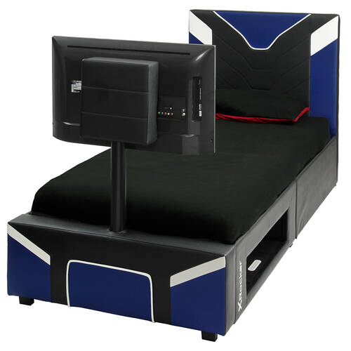 X Rocker Cerberus Junior Single Gaming Bed Frame w/ Twist TV Mount