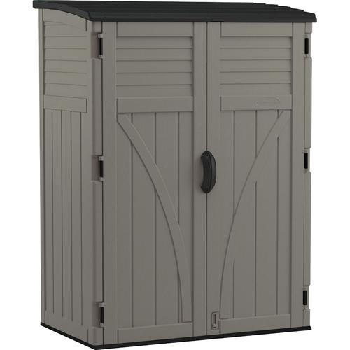 Suncast Vertical Resin Storage Shed/Cabin 5x4FT Stoney Garden 