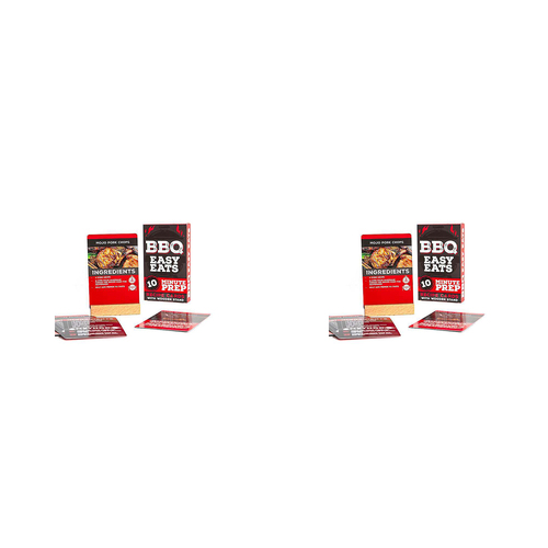 2PK Boxer Gifts Easy Eats BBQ Recipe Cards Home/Kitchen Cooking