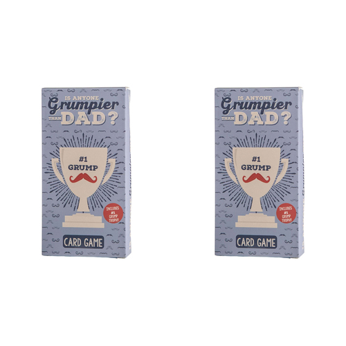 2PK Boxer Gifts Is Anyone Grumpier Than Dad Family Card Game