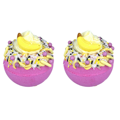 2PK Bomb Cosmetics Banana Delight Bath Bomb Blaster Body Fragrance