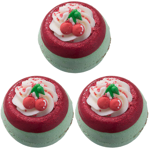 3PK Bomb Cosmetics Bath Blaster Bathbomb Soap - Cherry On Top