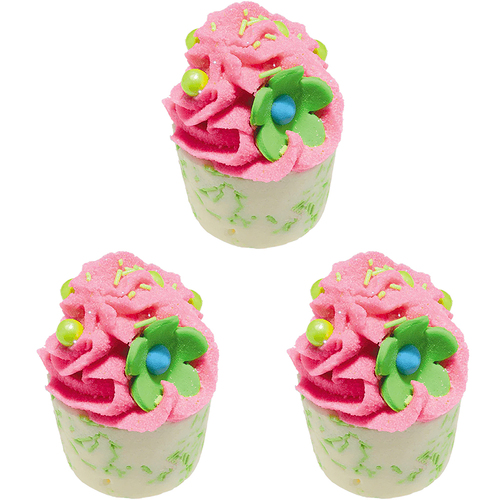 3PK Bomb Cosmetics Apple & Raspberry Bath Bomb Mallow Fizzies