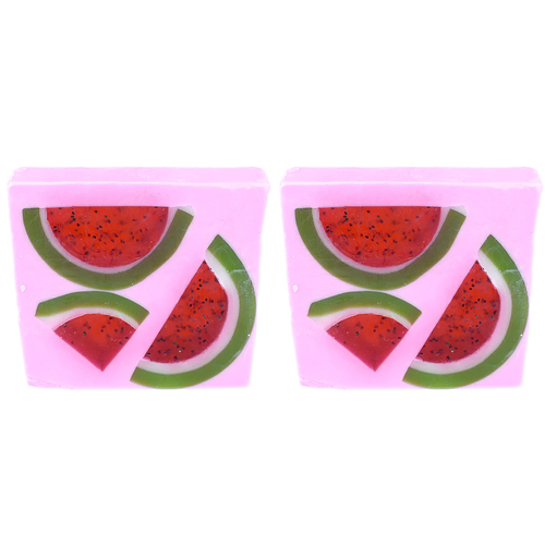 2PK Bomb Cosmetics Watermelon Sugar Soap Slice Bar Body Fragrance