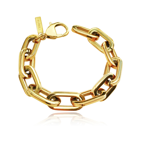 Culturesse Aella Modern Muse 20cm Chain Bracelet - Gold