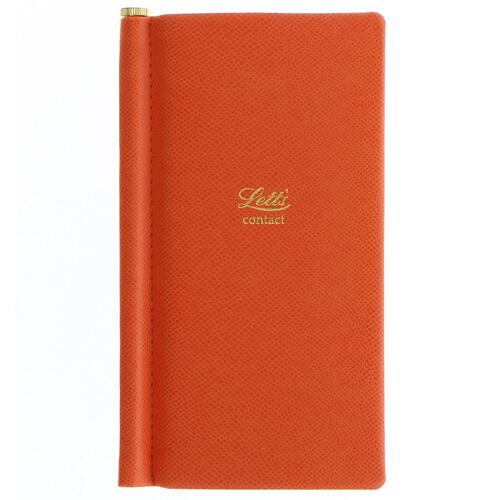 Letts Legacy Slim Address Book Orange Home Office Stationery