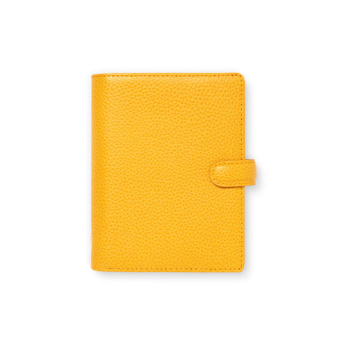 Filofax Finsbury Pocket Organiser Stationery Leather Yellow