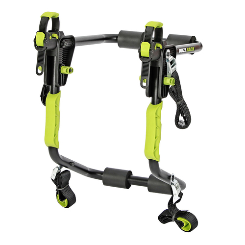 Buzzrack Colibri Trunk Mount 1-Bike Dual Arm Rack - Black/Green