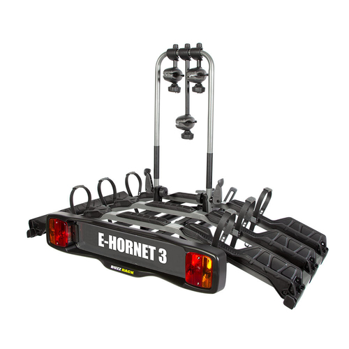 Buzzrack E-Hornet 3 Tow Ball Mount 3-Bike Platform Rack - Black