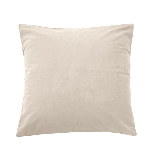 Bambury Home Living Decorative Euro Pillowcase Velvet Pearl 65cm x 65cm