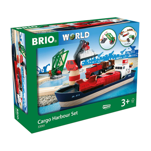 16pc Brio Cargo Harbour Set Kids/Childrens Play Toy 3y+