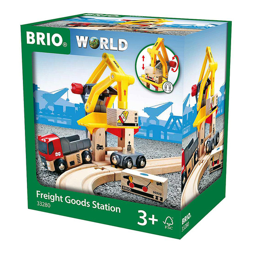 6pc Brio Freight Goods Station Kids/Childrens Play Toy 3y+ 