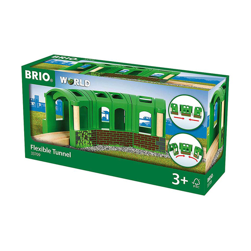 3pc Brio Flexible Tunnel Kids/Childrens Pretend Play Toy 3y+