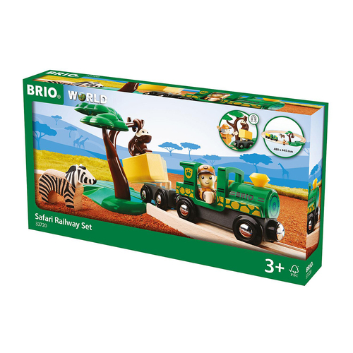 17pc Brio Safari Railway Set Kids/Childrens Play Toy 3y+