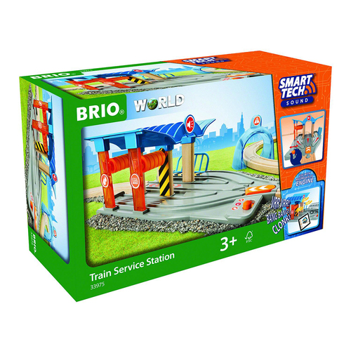 2pc Brio Smart Tech Train Service Station Kids/Childrens Play Toy 3y+