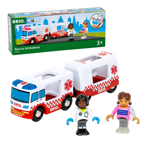 4pc Brio Rescue Ambulance Kids/Childrens Pretend Play Toy 3y+