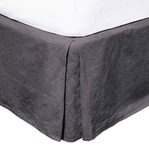 Bambury Home Living Kb Linen Valance Charcoal 180cm x 203cm