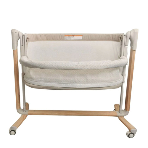 Baby Studio Baby Rockabye Bedside Sleeper Soothing Bassinet w/ Wheels 