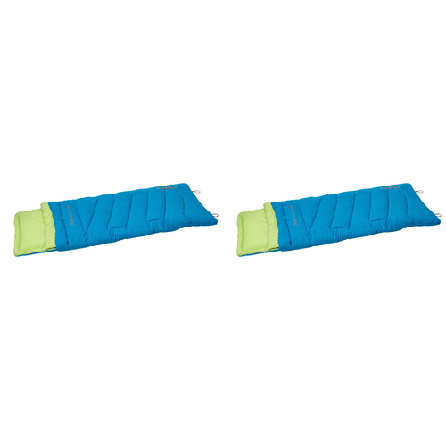 2PK Quest Outdoors Kids Ridgeline 0 Deg Sleeping Bag - Blue