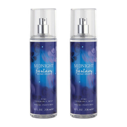 2PK Britney Spears Midnight Fantasy Body Mist Spray 240ml For Women