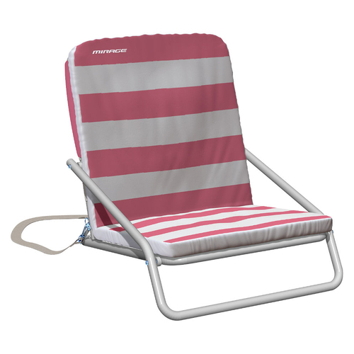 Mirage Beach Foldable Relaxing Durable Chair Coral