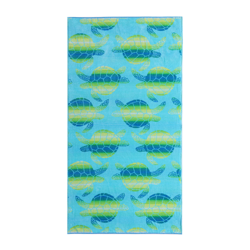 Tommy Bahama Ombre Turtle 91x173cm Cotton Beach Towel - Seamist/Multi