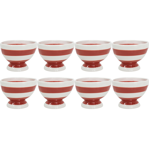 8PK LVD 14x14cm Ceramic Organic Bowl Cinnamon Small Home Decor