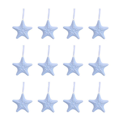 12PK LVD Ceramic Hanging Starfish Home/Living Room Decor 8x8cm - Tidal