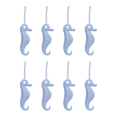 8PK LVD Ceramic Hanging Seahorse Home/Office Decor 12x5cm - Tidal