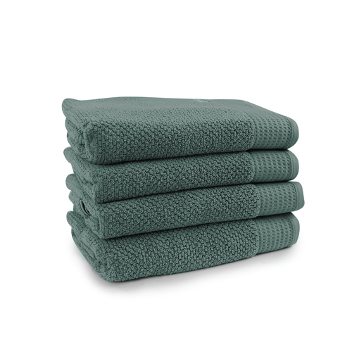 4pc Onkaparinga 69x140cm Avalon Bath Towel 550GSM Fir Green