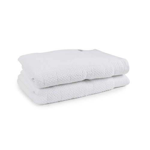 2pc Onkaparinga 90x167cm Avalon Bath Sheet 550GSM White