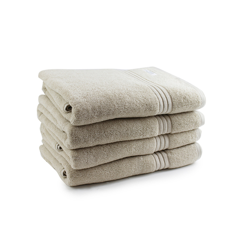 4pc Onkaparinga 69x140cm Flinders Bath Towel 600GSM Linen