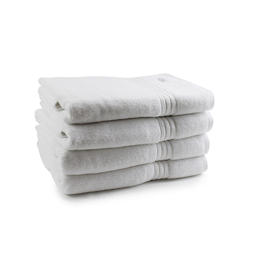 4pc Onkaparinga 69x140cm Flinders Bath Towel 600GSM White