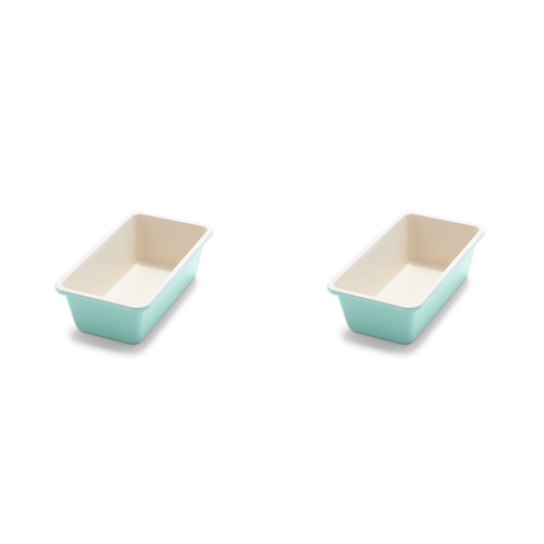 2PK GreenLife Contour Loaf Pan 215 x 112 x 68.4mm Home Kitchen Bakeware