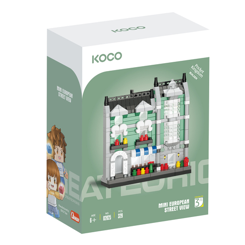 329pc Koco Green Grocery Store Kids/Children Building Bricks Toy 6y+