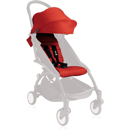 BabyZen Yoyo Baby Stroller Travel Pad & Canopy Colour Pack - Red 6y+